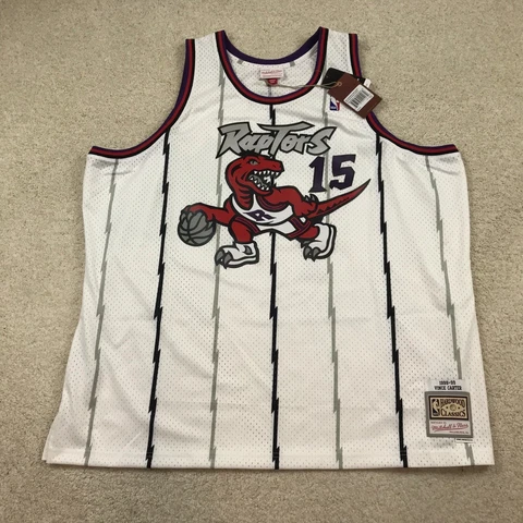 Mitchell & Ness Toronto Raptors Mens 4XL Vince Carter Jersey New Swingman White Cover