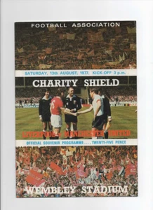 1977 CHARITY SHIELD - LIVERPOOL vs MANCHESTER UNITED - Picture 1 of 1