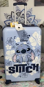 Disney Stitch Tropical Suitcase 4 Wheel Hardshell Cabin Hand Luggage or Suitcase - Picture 1 of 7