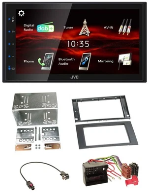 JVC USB Bluetooth MP3 DAB 2DIN Autoradio für Ford Focus Fiesta 04-08 schwarz - Bild 1 von 4