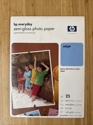 HP Everyday 8.5 x 11 Photo Paper, 25 Sheets, Semi-Gloss Brand New Unopened - Image 1 of 2