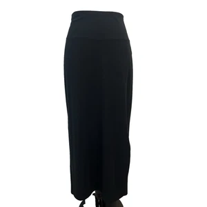 J. Jill Wearever Skirt Womens sz M Black Long Straight Stretch Jersey Smooth Fit - Picture 1 of 7