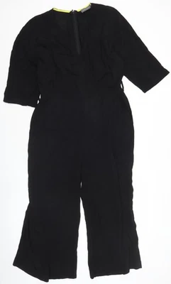 Mint Velvet Women's Black Wide-Leg Crepe Jumpsuit Size 12 - Image 1 of 4