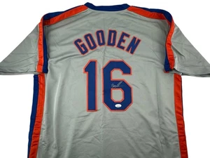 Dwight Doc Gooden Signed Autograph Gray Baseball Jersey COA New York Mets! - Picture 1 of 2