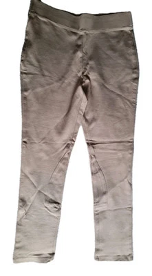 Christopher Fink Wide Waist Band Leggings Jodhpur Trousers Beige Size UK M - Image 1 of 3