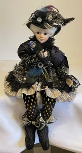 Hada Elfa Nicole Miller Halloween Bruja Muñeca Púrpura Negro Dorado Decoración Halloween - Imagen 1 de 9