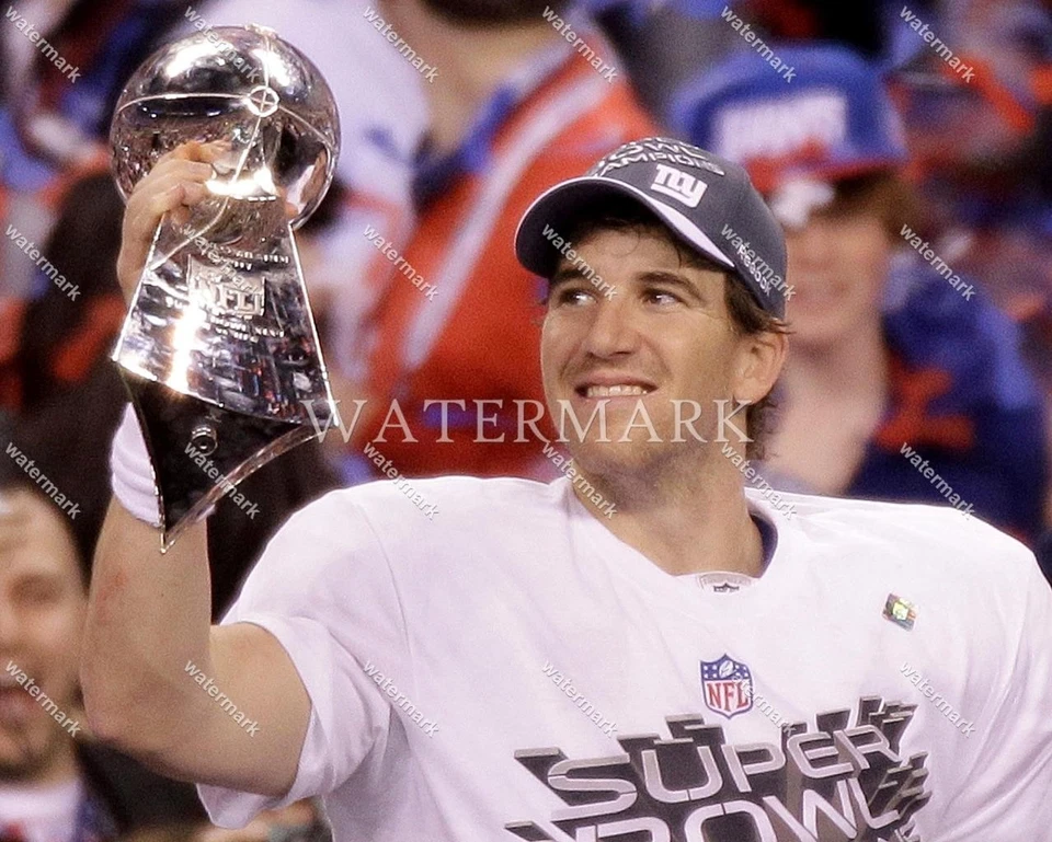 Foto EN976 Eli Manning Giants Campeón del Super Bowl 8x10 11x14 16x20 Foto 1 de 1