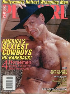PLAYGIRL MAGAZINE - SEXIEST COWBOYS FRONT COVER * 2003 - Foto 1 di 1