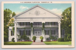Postal de plantación de madera verde Thomasville GA Georgia - Imagen 1 de 2