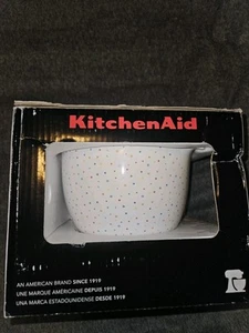 KitchenAid 5-Quart Confetti Sprinkle Drop Ceramic Bowl Fits 4.5 & 5-Quart Rare - Picture 1 of 9