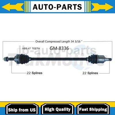 For Chevrolet Spark 2013-2015 Manual Front Right CV Joint Axle Shaft 1x - Image 1 of 2