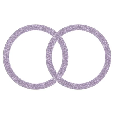 2Шт магнитные наклейки кольцо, металлический блеск магнитный адаптер кольцо, розовый - Изображение 1 из 4
