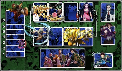 UA Card Demon Slayer Union Arena alfombra verde escritorio para juegos alfombrilla de ratón alfombrilla de escritorio Foto 1 de 4