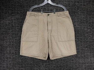 Vintage American Eagle Shorts Mens 36 Beige Military Drill Chino Canvas Outdoor - Picture 1 of 13