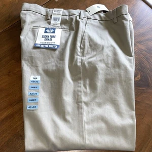 LEVIS DOCKER PANT 42X32 SIGNATURE KHAKI LUX COTTON STRETCH CLASSIC FIT NWTS - Picture 1 of 12