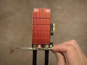 Rosewill RNX-AC1300PCE Dual Band WiFi Adapter + 2x Antenna Half Height - Picture 1 of 3