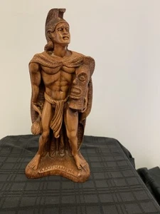 Vintage Coco Joe’s Hapa Wood Hawaii King Kamehameha Tiki Statue Figurine - Picture 1 of 6