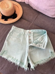 SEVEN FOR ALL MANKIND Cut Off Short 29* Easy Ruby High Rise Button Fly Nuovo! 198€ - Foto 1 di 7