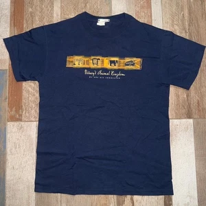 Camiseta Walt Disney World Animal Kingdom M We Are All Connected De Colección Y2K Azul Marino - Imagen 1 de 5