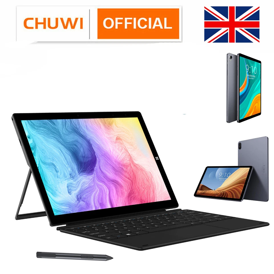 CHUWI HiPad X/UBook X Tablet Laptop PC 3 in 1 Android/ Windows 11 PC 6/8+256G - Image 1 of 4