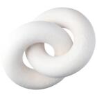 White Wooden Crafts Double Torus Home Stay Decorations  Room