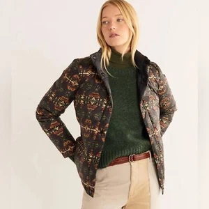 Chaqueta acolchada reversible negra Pendleton Kris Diamond Peak talla mediana nueva con etiquetas - Imagen 1 de 8
