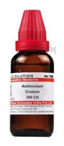 Dr Willmar Antimonium Crudum 200 CH Homeopathic Medicine 30ML v372 - Picture 1 of 5