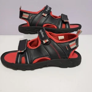 Rugged Bear Red Black Adjustable Outdoor Sandals Kids Sz 13 - Picture 1 of 8