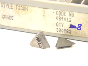 8 NUEVOS INTERRUPTORES DE VIRUTAS DE CARBURO EXCEDENTE RTW T33AH   - Imagen 1 de 1