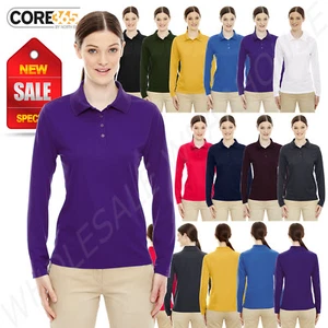 Core 365 Womens UV Protect Performance Long Sleeve Piqué 3XL Polo Shirt B-78192 - Picture 1 of 31