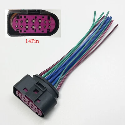 1J0973737 Conector de faros de xenón coleta enchufe de 14 pines para AUDI Q5/A4 (Hi-Q NUEVO) Foto 1 de 4