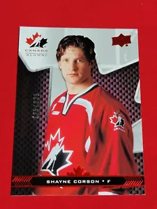2018 Upper Deck Team Canada Juniors Shayne Corson /225 Exclusives #93 - Picture 1 of 2