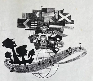 ES UN MUNDO PEQUEÑO 1964 Feria Mundial de Nueva York ANUNCIO GRÁFICO Disney COPIA FOTOGRÁFICA IMPRESA - Imagen 1 de 12