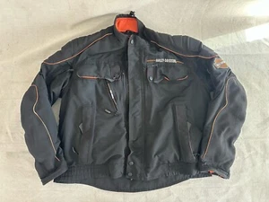 Harley Davidson Reitjacke XL schwarz Reißverschluss im Winterfutter Nylon - Bild 1 von 18