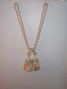 Kravet, Ellington, Drapery Tieback, Adjustable Cord, Double Layered 6" Tassels - Picture 1 of 32