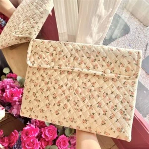 Flower Printed Notebook Pouch for Lenovo Dell Laptop - Afbeelding 1 van 13