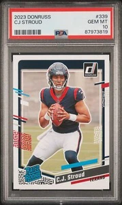 2023 Panini Donruss Cj Stroud #339 RC PSA 10 Texans - Picture 1 of 2