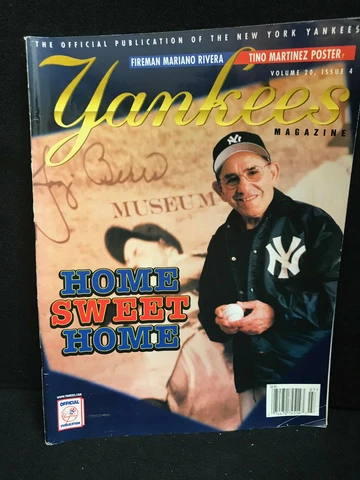 New York Yankees Magazine July 1999 Issue Yogi Berra Cover Tino Martinez Poster Cover