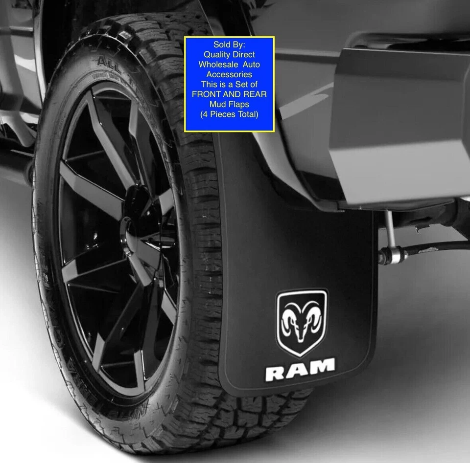 Juego: 4 guardabarros delanteros y traseros Dodge Ram 1500 2500 3500 1994-2024 Foto 1 de 3