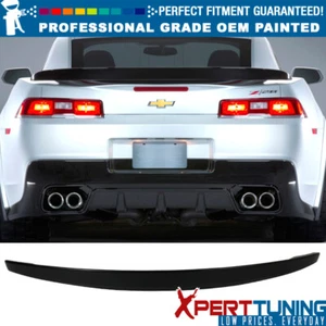 Fits 14-15 Chevrolet Camaro Coupe OE Style Trunk Spoiler Painted #WA8555 Black - Picture 1 of 5