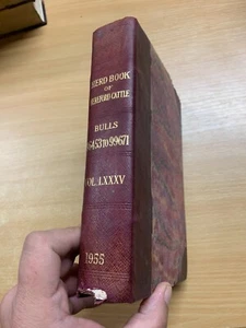 RARE 1955 "THE HERD BOOK OF HEREFORD CATTLE" BULLS & COWS VOL 85 BOOK (P6) - Picture 1 of 18