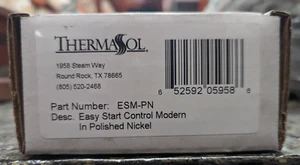 Thermasol Níquel Pulido Fácil Arranque Control Cuadrado ESM-PN - Imagen 1 de 4