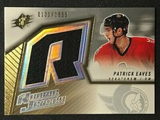 PATRICK EAVES 2005-06 Upper Deck SPX Rookie RC Worn Jersey #/1999 | Senators