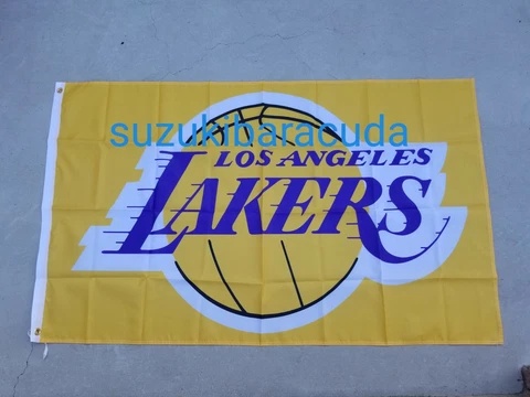 Los Angeles Lakers flag, 3ft x 5ft Yellow, 2020 NBA Champions Cover