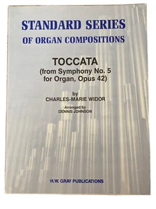 CHARLES-MARIE WIDOR: TOCCATA Sheet Music~arranger Dennis Johnson~H.W.Gray Pubs. - Picture 1 of 2
