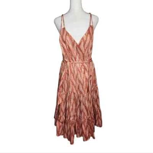 NEW Hutch Anthropologie Midi Wrap Tiered Ruffle Dress Size M - Imagen 1 de 8
