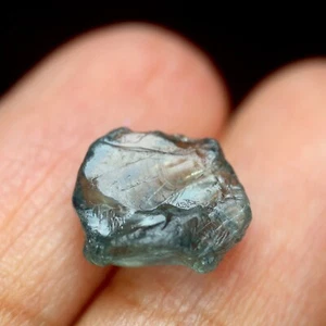 Certified 4.14ct Natural Unheated Teal Sapphire Australian Rough 10.6x8.6mm - Picture 1 of 4