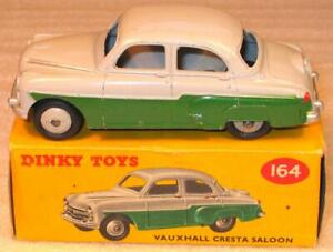 DINKY TOYS No 164 VAUXHALL CRESTA IN GREEN & GREY 1957-60 GOOD USED BOXED