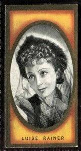 Tobacco Card, Carreras, FILM FAVOURITES, 1938, Luise Rainer, #42