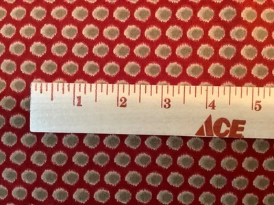 Moda LA VIE EN ROUGE  13827  Dark Red & tan  French General 2/3 yard - Image 1 of 3